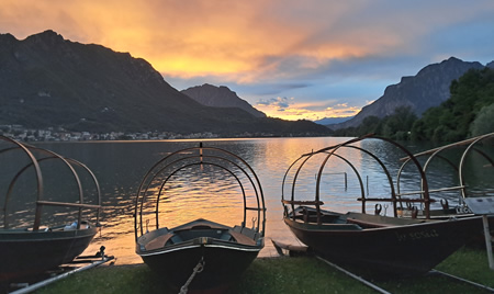 Tramonto sulle lucie