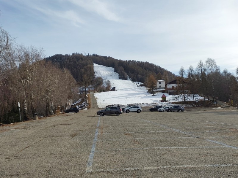 Alpe di Paglio - parcheggio e tratto finale pista