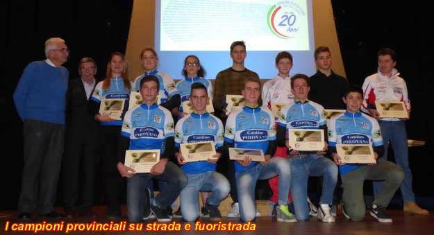 Lecco premiazioni ciclisti comitato provinciale 12